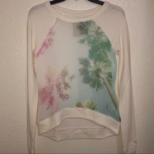 Hollister- White sweatshirt